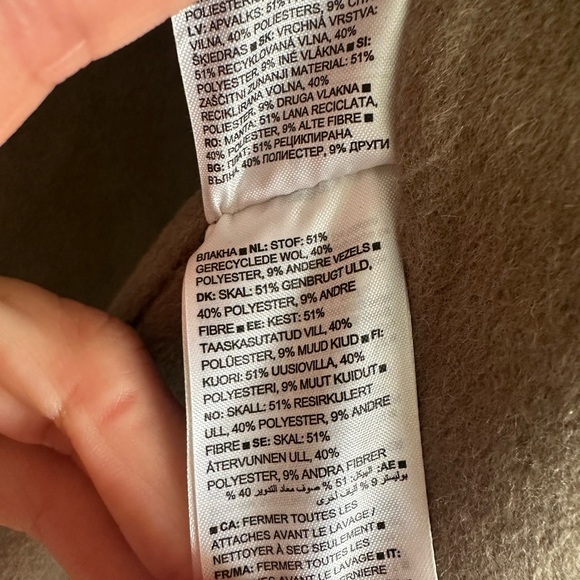 Banana Republic Oversized Double Faced Top Coat Mocha Chai size S - Picture 7 of 8